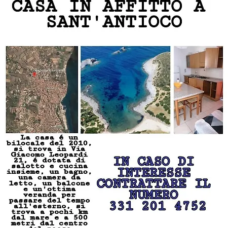 Bilocale Via Giacomo Leopardi 21, Sant'Antioco Apartament